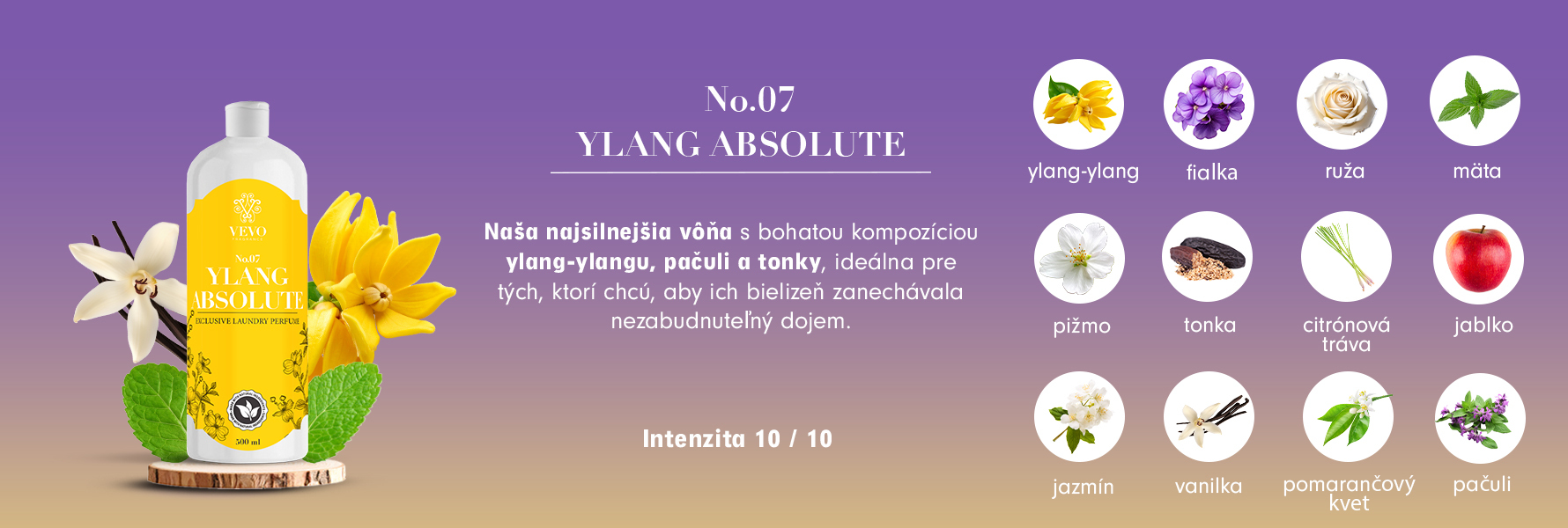 Ylang Absolute parfém do praní kompozice vůně