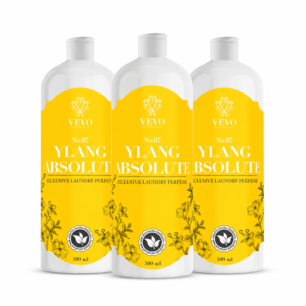 3x Parfém do praní Vevo Natural No.07 Ylang Absolute 500 ml