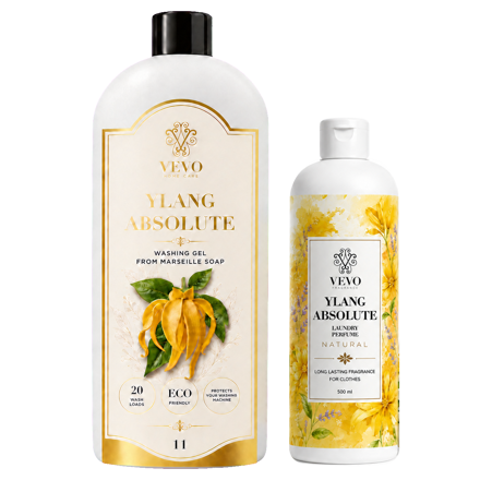 Combo Parfém do praní Ylang Absolute 500 ml + Prací gel Ylang Absolute 1 l