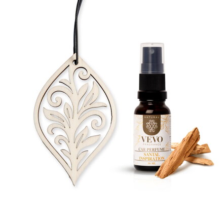Vevo Natural dřevěná vůně do auta Santal Inspiration Ornament