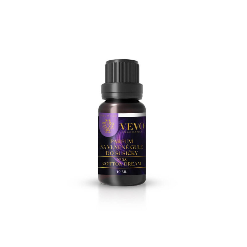 Parfém do sušičky Vevo Premium No.08 Cotton Dream 10ml